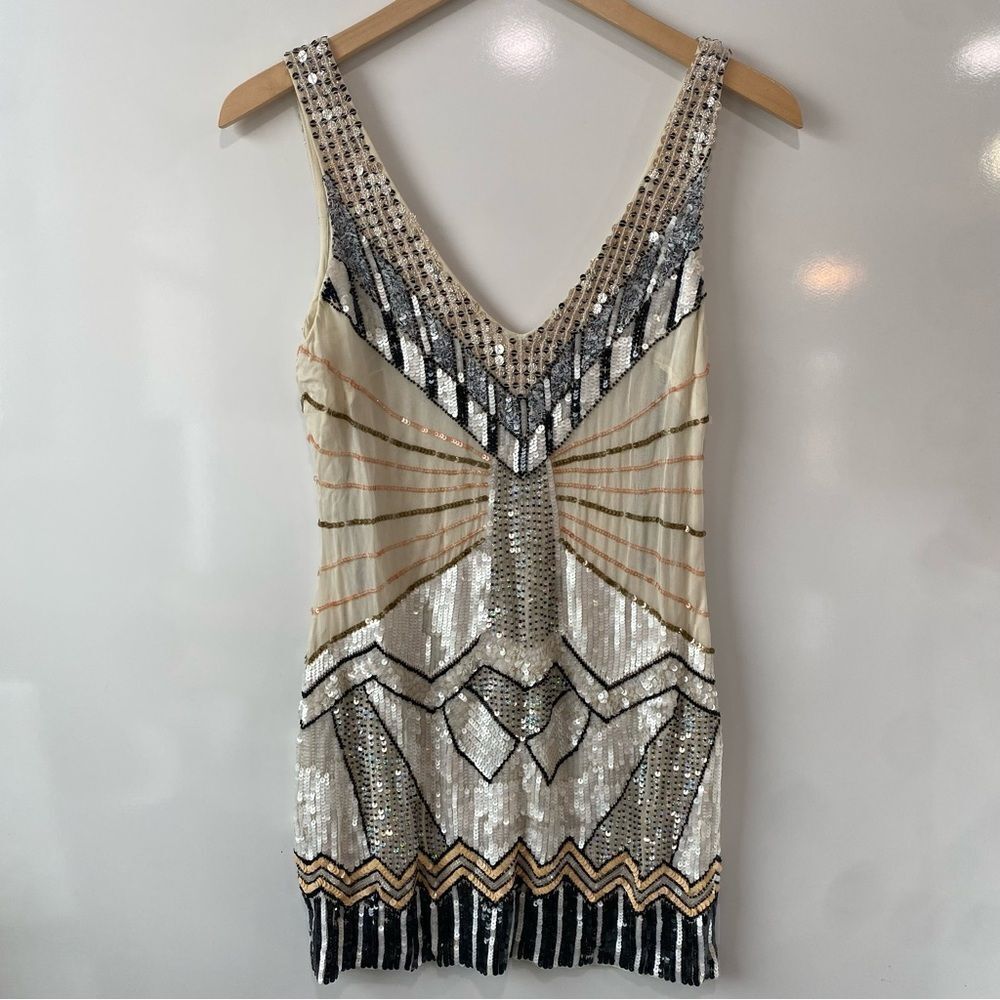 Bebe gold limited edition sequin mini dress size 00
